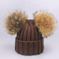 Women’s and girls Pompon Hats and Scarves Sets