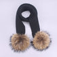 Women’s and girls Pompon Hats and Scarves Sets